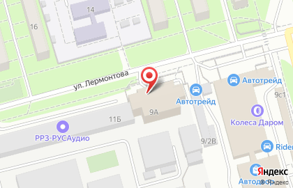 Государственный архив Рязанской области на улице Лермонтова на карте