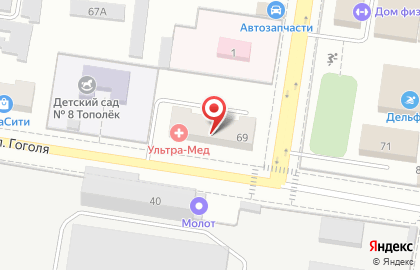 Страховая медицинская компания Капитал Медицинское Страхование на улице Гоголя на карте