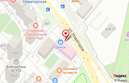 Магазин мясной продукции на Проспекте Вернадского на карте