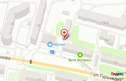 Магазин кондитерских изделий Мирамэль на улице Гурьянова на карте