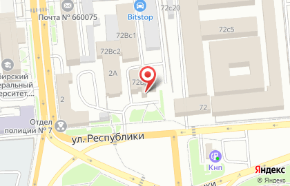 Частное охранное предприятие Пеленг в Железнодорожном районе на карте