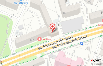 Федеральная автошкола Перекрёсток на улице Московский тракт на карте