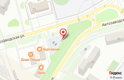 Пиццерия Додо Пицца на Автозаводской улице на карте