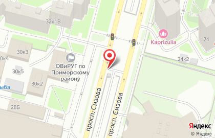 Автостоянка ПК Северный на Комендантском проспекте на карте