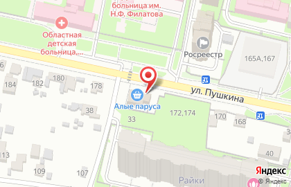 Аптека для Всей семьи на улице Пушкина на карте