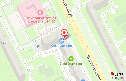 Рыбный магазин Море рыбы на Будапештской улице на карте