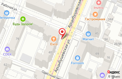 Фирменный магазин У Палыча на Арцыбушевской улице на карте