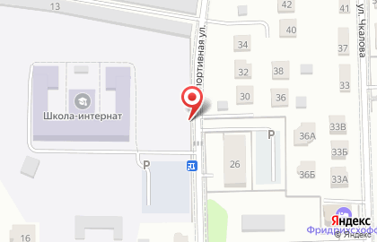 Киндер на Спортивной улице на карте
