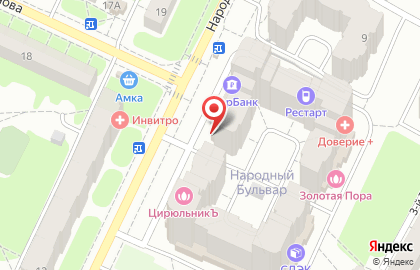Салон Фламинго в Московском округе на карте