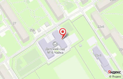 Детский сад №6 в Приморском районе на карте