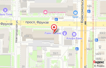 Столовая Русская кухня на проспекте Фрунзе на карте
