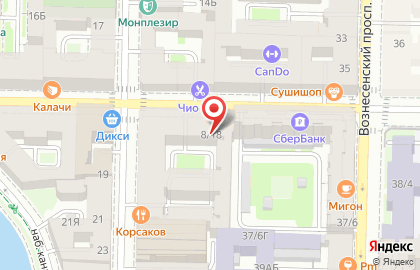 Булочные Ф. Вольчека на проспекте Римского-Корсакова на карте