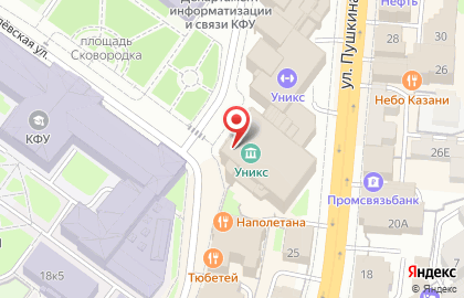 Культурно-спортивный комплекс Уникс на карте