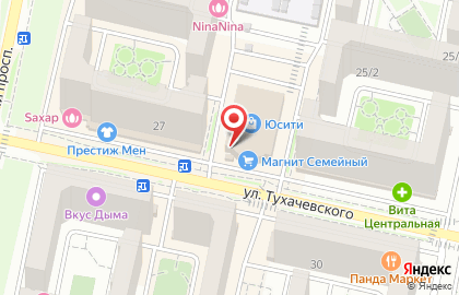 Гипермаркет Магнит Семейный на улице Тухачевского на карте