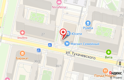 Магазин бытовой техники и электроники Эльдорадо на улице Тухачевского на карте
