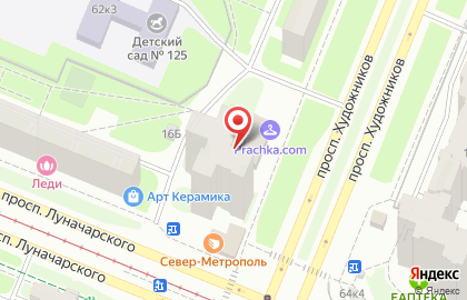 Новая пресса на проспекте Художников на карте