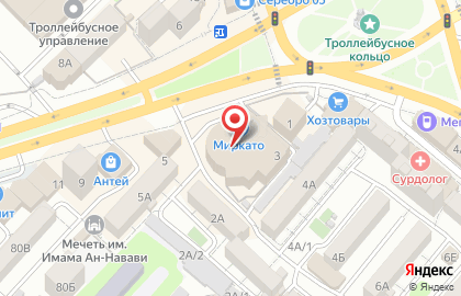 Кофейня з & м на проспекте Али-Гаджи Акушинского на карте