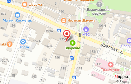 Отедление банка Совкомбанк на Красной улице на карте