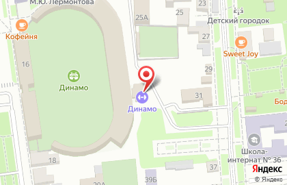 Стадион Динамо в Ставрополе на карте