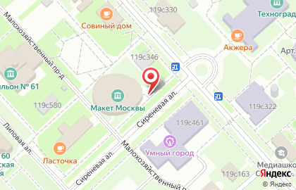 Выставочный центр Макет Москвы на карте
