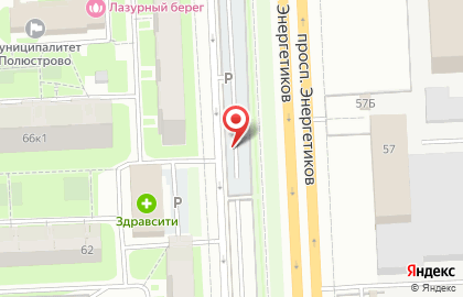 Автостоянка на проспекте Энергетиков, 60в на карте
