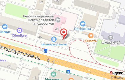 Салон Евросеть на Петербургском шоссе на карте