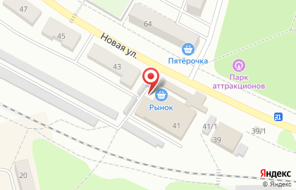 Киоск фастфудной продукции на Новой улице на карте