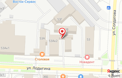 Компания Стройпрофиль в Свердловском районе на карте