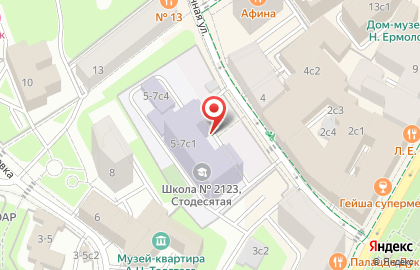 Участковая избирательная комиссия №77 в Пресненском районе на карте