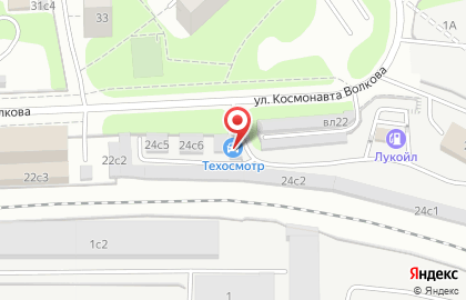 Шиномонтажная мастерская Гентек на улице Космонавта Волкова на карте