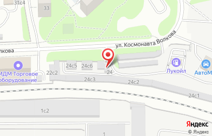 Гаражный кооператив №30 на улице Космонавта Волкова на карте