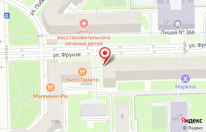 Салон Эльфа на улице Фрунзе на карте