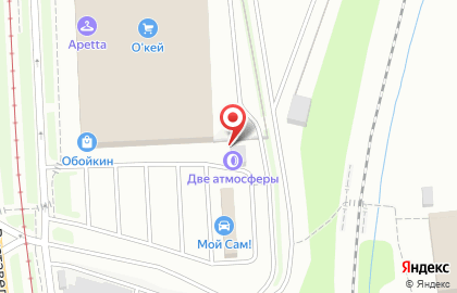 Шиномонтажная мастерская и автомойка Две атмосферы в Калининском районе на карте