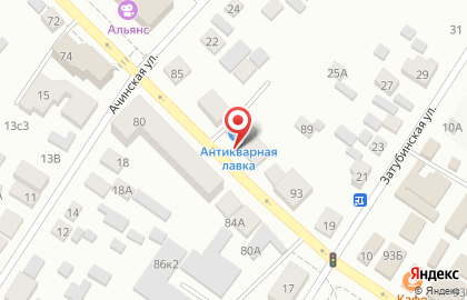 Продовольственный магазин Фортуна на Октябрьской улице на карте