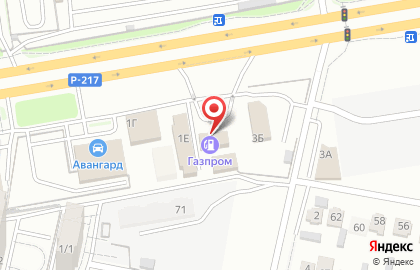 АЗС Газпром на улице Южного обхода на карте