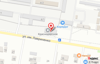 Агроторг на Кореновской улице на карте