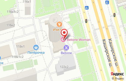 Барбершоп BETONE Домодедовская на карте