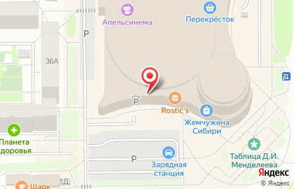 Ресторан быстрого питания Subway в Тобольске на карте