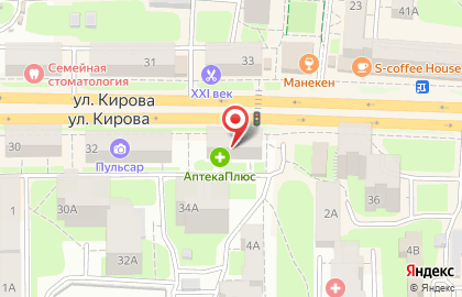 Мужская парикмахерская СуперМен на улице Кирова на карте