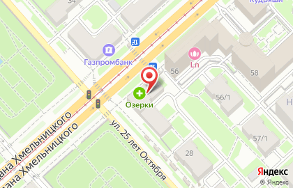 Центр красоты №1 на проспекте Богдана Хмельницкого на карте