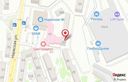 Стоматологическая клиника ЦЕНТРОДЕНТ на Калужской улице на карте