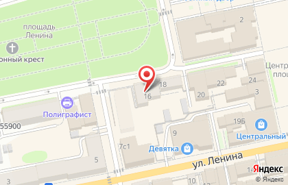 Калейдоскоп на площади Ленина на карте