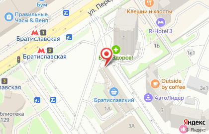 Киоск фастфудной продукции на Мячковском бульваре на карте