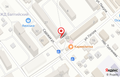 Продуктовый магазин в Калининграде на карте