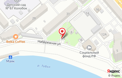 Кафе Набережка на карте