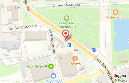 Магазин Живые цветы в Узловой на карте