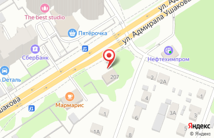 Магазин пиротехники на улице Адмирала Ушакова на карте
