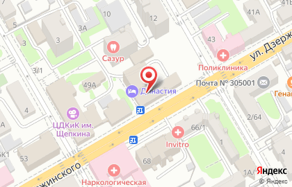 Эко-магазин на улице Дзержинского на карте