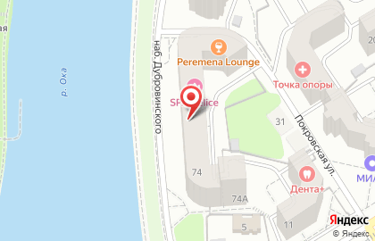 Вита на набережной Дубровинского на карте