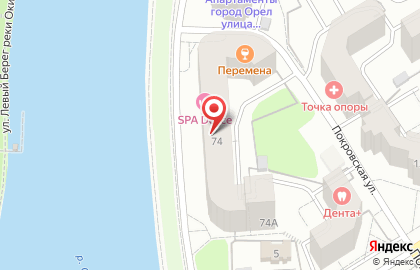 Микрос на набережной Дубровинского на карте